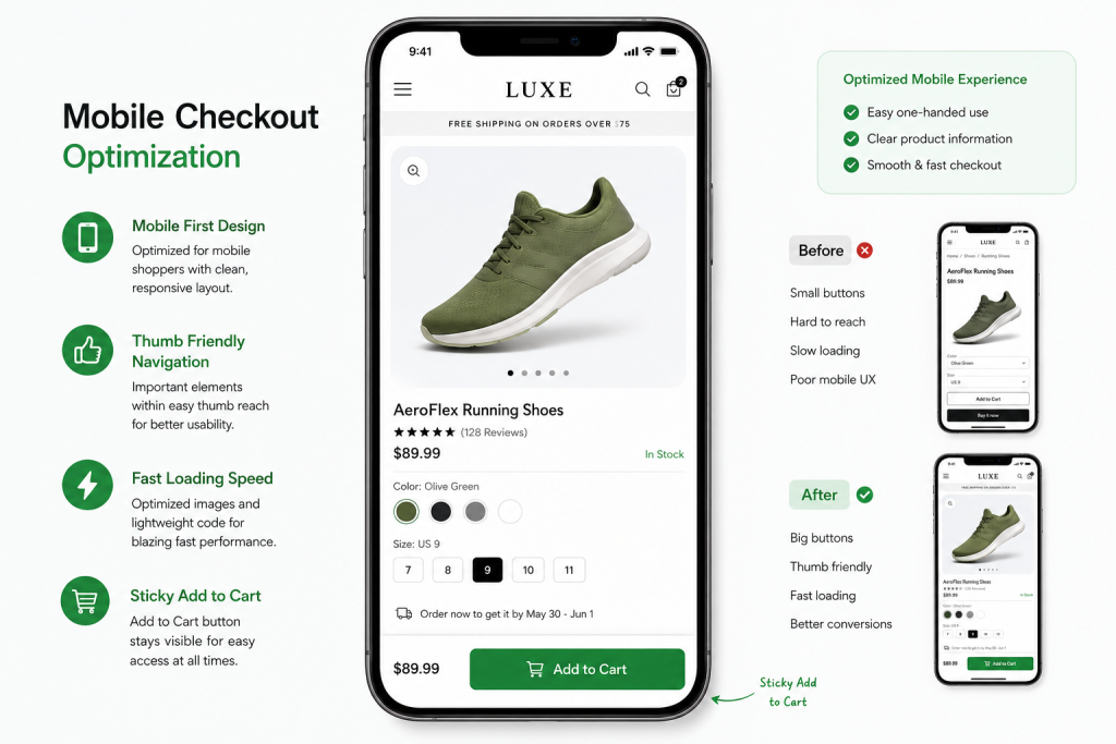 Mobile e-commerce UIUX optimization guide